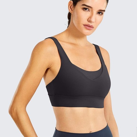 CRZ YOGA Black Sports Racerback Bra - Picture 4 of 6